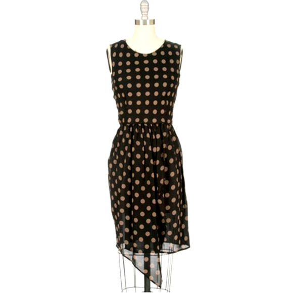 Ulla Johnson 2 Penelope Polka Dot 100% Silk Chiffon Dress $465 Sleeveless Black - Picture 10 of 10